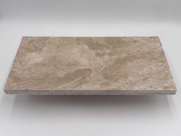 Dark Walnut Travertine Tumbled Paver (1)