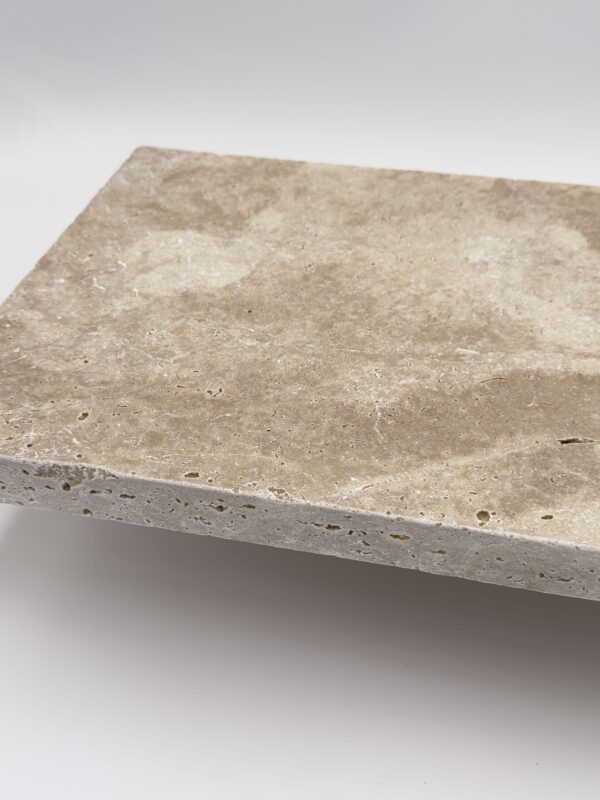 Dark Walnut Travertine Tumbled Paver (2)